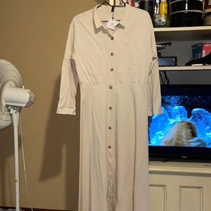 Zara midi button down dress